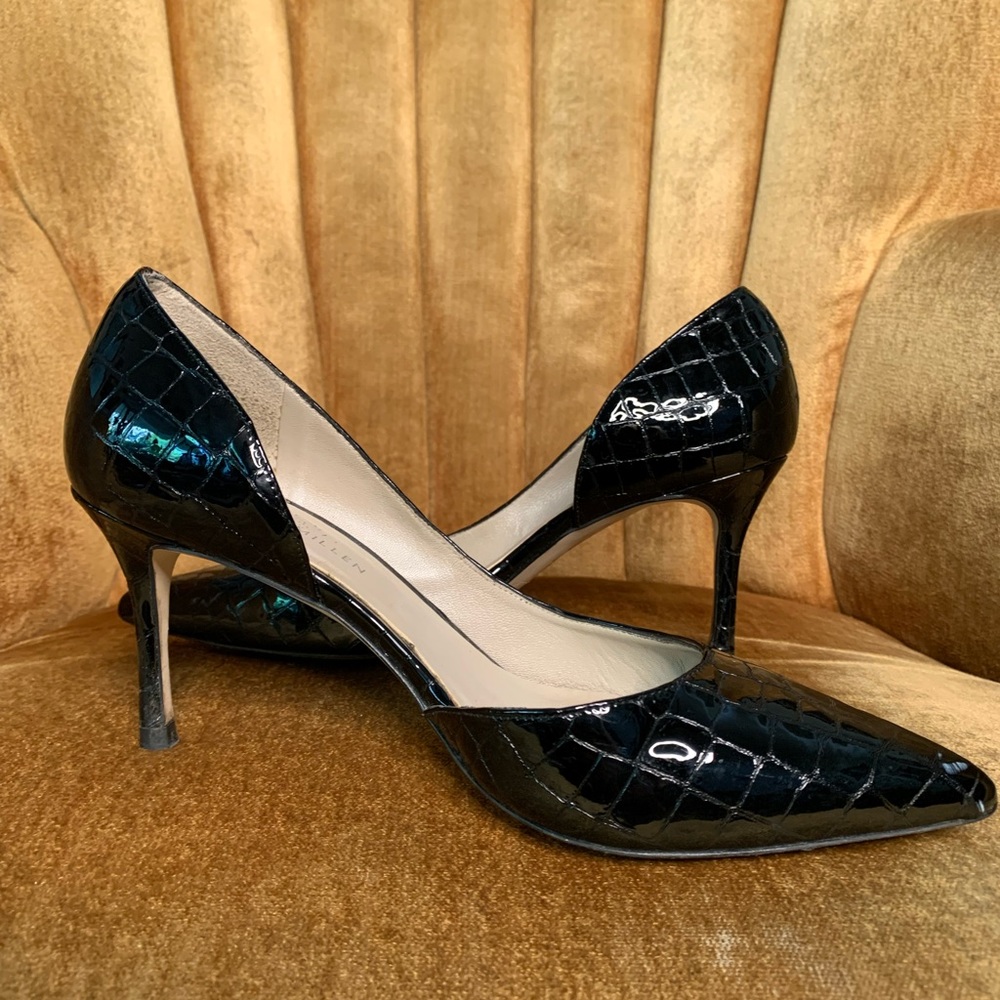 Karen Millen Pumps Black Patent Size 39